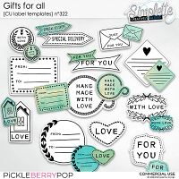 Gift for all (CU label templates) 322 by Simplette