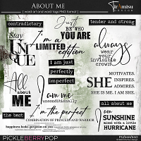 About Me ~ Word Art