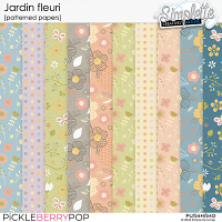 Jardin Fleuri (patterned papers) by Simplette