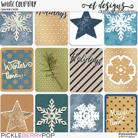 White Cold Day Journal Cards