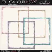 Follow Your Heart: Glitter Edges