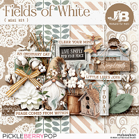 Fields of White Mini Kit by JB Studio