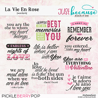 La Vie En Rose Wordarts by JB Studio