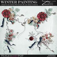 Winter Painting ~ ready for use overlays by Tiramisu design 