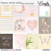 Flowers Bring Smiles-Journaling Card