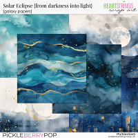 Solar Eclipse {from darkness into light} Galaxy Papers