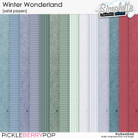 Winter Wonderland (solid papers) by Simplette