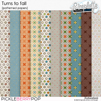 Turns to fall (patterned papers)