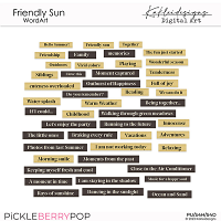 Friendly Sun WordArt