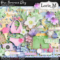 One Summer Day Element Pack by LorieM Designs