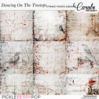 Dancing On The Treetops-Mixed Media Papers