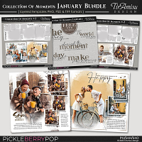 Collection Of Moments Templates ~ January Bundle 