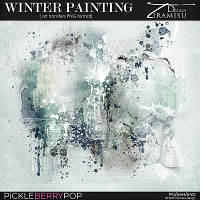 Winter Painting ~ art transfers by Tiramisu design