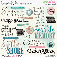 Seashell Memories Word Art