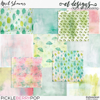 April Showers Papers by et designs