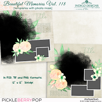 Beautiful Memories Templates Vol.118 by Indigo Design by Anna