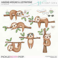 Hanging Around Illustrations (CU)