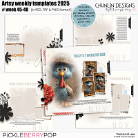 Artsy weekly templates 2025 - week 45-48 (November)