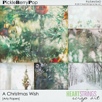 A Christmas Wish Arty Papers