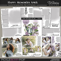 Happy Memories Templates Plus Free Gift ~ April