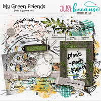 My Green Friends Misc & Journal Bits by JB Studio