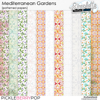 Mediterranean Gardens (patterned papers) by Simplette