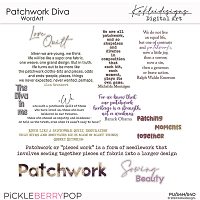 Patchwork Diva WordArt 