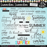 Summertime, Summertime Word Art