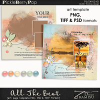All The Best ~ art page template 2 by Tiramisu design 