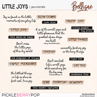 LITTLE JOYS | journal bits by Bellisae