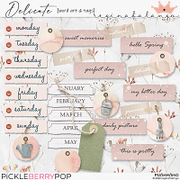 DELICATE WORD ART AND TAGS