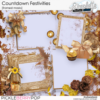 Countdown Festivities (framed masks) by Simplette