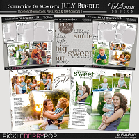 Collection Of Moments Templates ~ July Bundle 