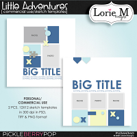 Little Adventures Sketch Templates 