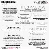 Just Because - word art