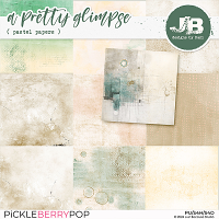 A Pretty Glimpse Pastel Papers by JB Studio