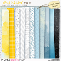 Back to School - Papers (Jasmin-Olya Designs)