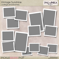 Vintage Sunshine Collage Frames