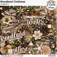 Woodland Christmas - Page Kit - by Neia Scraps