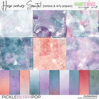 Here Comes Santa! Ombre & Arty Papers