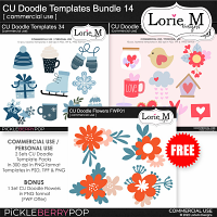 CU Doodle Templates Bundle 14