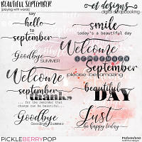 Beautiful September Playing with Words