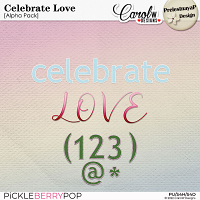 Celebrate Love Alpha by PrelestnayaP Design and CarolW Designs