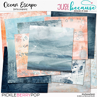 Ocean Escape Artsy Papers by JB Studio