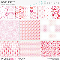 Colorful Mini Heart Digital Paper Pack Graphic by SPsweet · Creative Fabrica