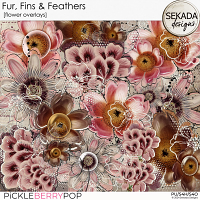 Fur, Fins & Feathers [flower overlays] by Sekada Designs   