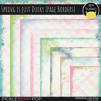 Spring is Just Ducky {Page Borders}
