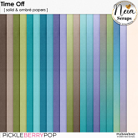 Time Off - Solid & Ombré Papers - by Neia Scraps
