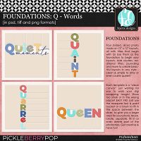 Foundations: Q - Words