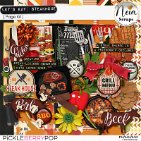 Let's Eat: Steakhouse - Page Kit - by Neia Scraps